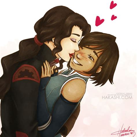 asami sato and korra kiss